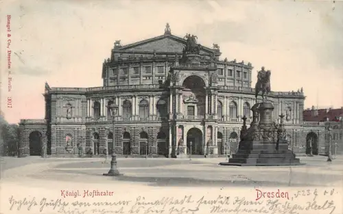 Königliches Hoftheater Dresden AK 1900