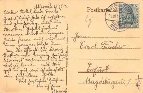 Süderhaff Ochseninseln Postkarte AK 1913
