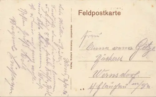Straßenansicht Kaiserstraße in Langendreer Nordrhein-Westfalen Postkarte AK 1916