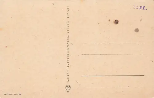 Fröhlihe Ostern Hase mit bunte Eier Postkarte