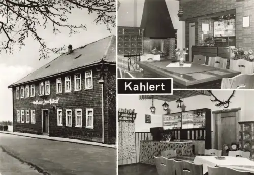 Gasthaus zum Falken in Kahlert Thüringen Postkarte AK