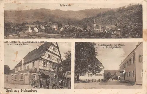 Steinenberg Wieslauftal Rudersberg Post und Schule Baden-Württemberg AK