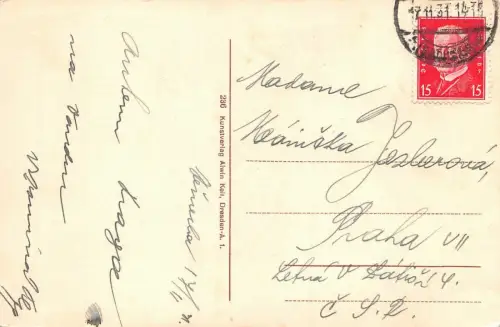 Sebnitz in Sachsen Bahnviadukt Postkarte 1931