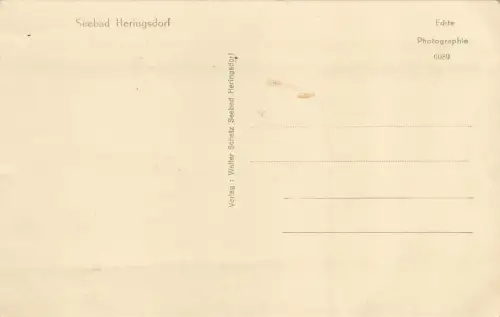 Strandpartie am Seebad Heringsdorf in Mecklenburg-Vorpommern Postkarte AK