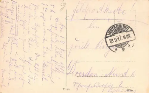 Insterburg Totalansicht Feldpostkarte 1917
