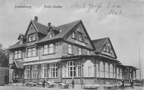 Hotel Gotha Inselsberg Thüringen Postkarte AK 1917