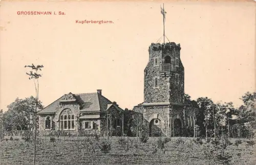 Grossenhain i. Sa. Kupferbergturm 1911 Postkarte