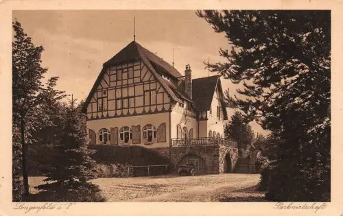 Parkwirtschaft in Lengenfeld Vogtland Sachsen Postkarte AK 1925
