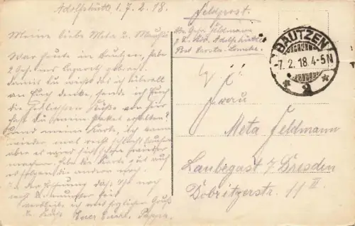 Der Traum des Landsturmmannes Soldaten Patriotika Postkarte AK 1918