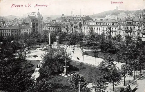 Plauen Vogtland Albertplatz Bärenstein Denkmal 17.12.1914