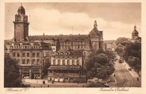 AK Plauen Vogtland Restaurant zum Tunnel 1932