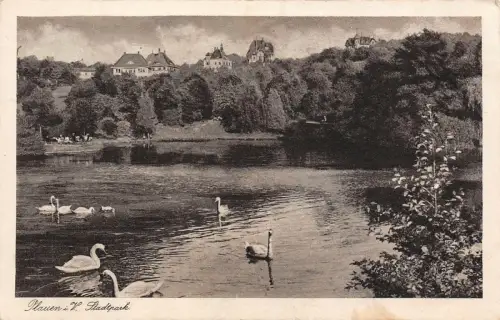 Plauen im Vogtland Stadtpark AK 1941