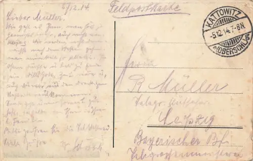 Bank Państwa in Tschenstochau Czestochowa Schlesien Postkarte AK 1914