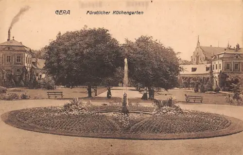 Fürstlicher Küchengarten Gera Thüringen Postkarte