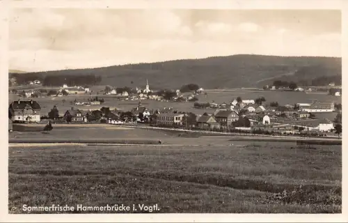 Sommerfrische Hammerbrücke i. Vogtl. Postkarte AK 1938