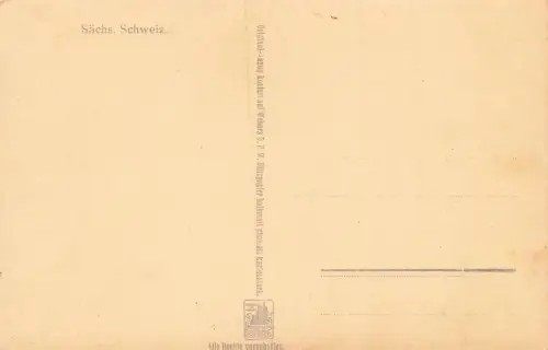 Mönchstein, Gipfel Sächsische Schweiz Sachsen Walter Hahn 302 Postkarte AK