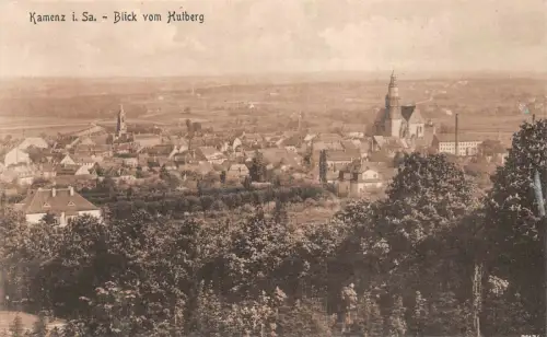 Kamenz i. Sa. Blick vom Hutberg Postkarte AK