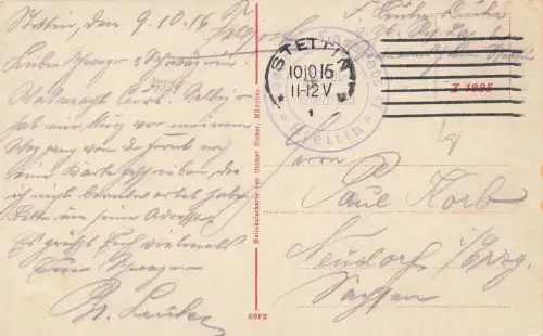 Neue Baumbrücke in Stettin Pommern Postkarte AK 1916