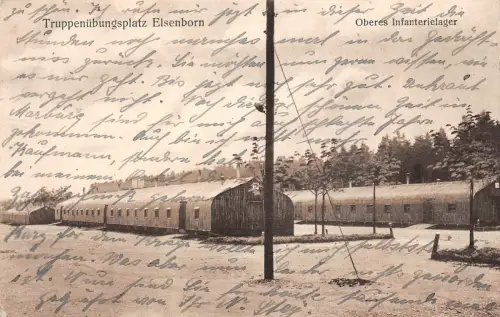 Truppenübungslager Elsenborn Oberes Infanterielager Feldpost AK 1915