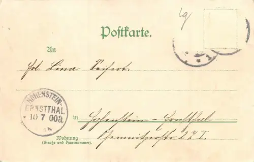Gruss aus Chemnitz Rathhaus m. Börse Beckerdenkmal Postkarte AK 1900