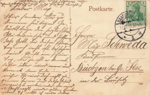 Ehrental in Saarbrücken im Saarland Postkarte AK 1913