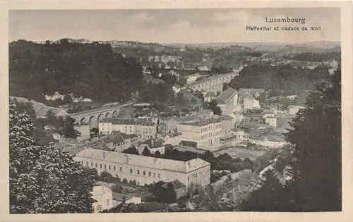 Luxembourg Pfaffenthal et viaducs Postkarte um 1917