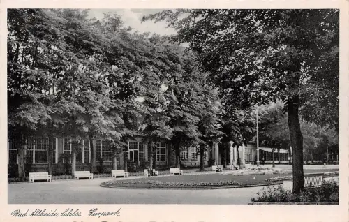 Bad Altheide (Polanica-Zdrój) Schles. Kurpark Postkarte AK