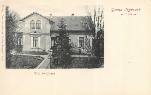 Grohn Vegesack Bremen a. d. Weser Villa Friedrich Postkarte