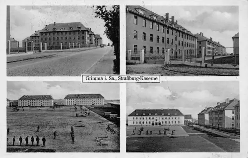 Grimma i. Sa. Straßburg-Kaserne Postkarte