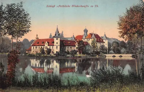 Schloß "Fröhliche Wiederkunft" in Th. Postkarte AK 1926