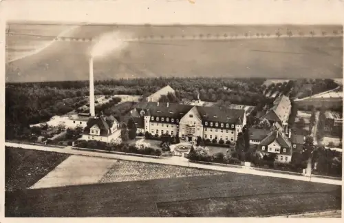 Fliegeraufnahme vom Bergmannswohl in Schkeuditz Sachsen Postkarte AK