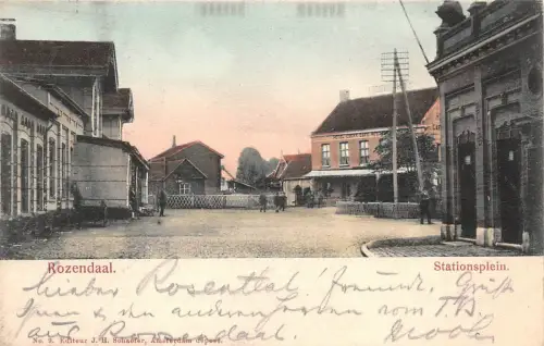 Rozendaal, Stationsplein, Postkarte 1903