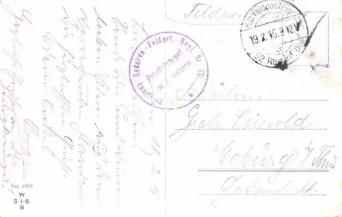 Als er Abschied nahm Patriotika Postkarte AK 1916