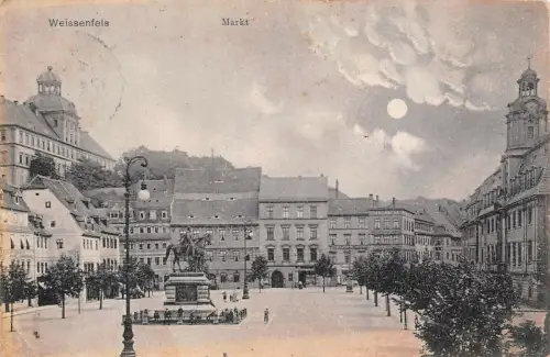 Weissenfels Markt Postkarte AK