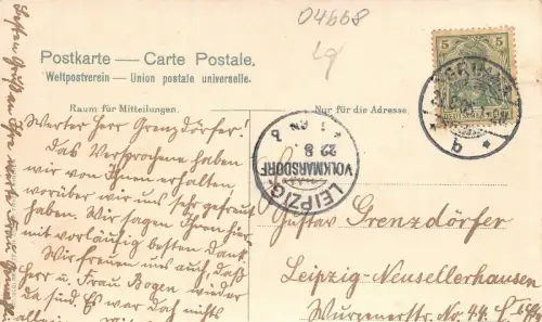 Grimma Ansicht Postkarte AK 1905