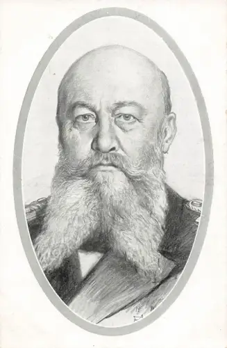 Portrait Großadmiral von Tirpitz Marine Postkarte AK