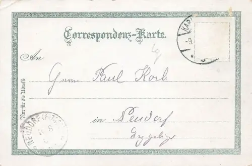 Ansicht Stadtpark in Karlsbad Böhmen Postkarte AK 1905