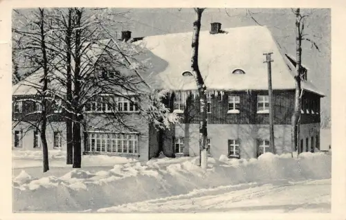 Anton-Günther-Schule Annaberg in Jöhstadt Erzgebirge Sachsen Postkarte AK 1942