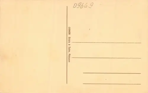 Markt in Frankenberg Sachsen Postkarte