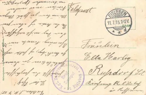 Eisleben Ansicht Feldpostkarte AK 1915