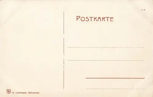 Ansicht Rathaus Ostseite Halberstadt Sachsen-Anhalt Postkarte AK