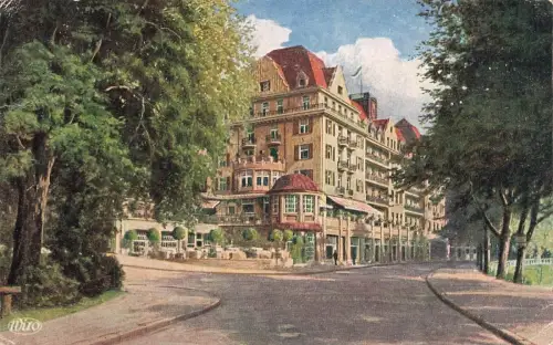 Palast-Hotel Wettiner Hof in Bad Elster Vogtland Sachsen Postkarte AK 1919