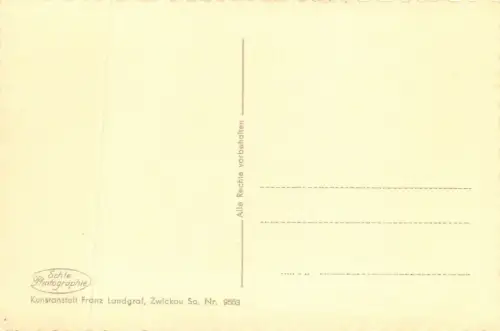 Plauen i. V. Markt mit Rathaus Postkarte