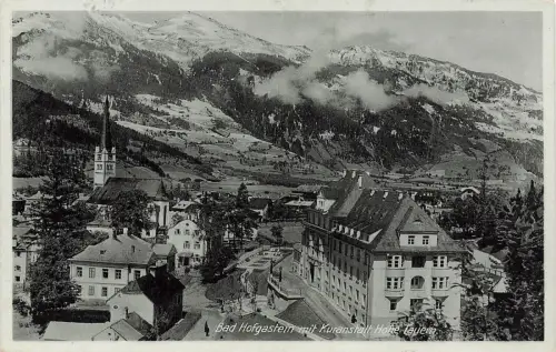 Ansicht Bad Hofgastein mit Kuranstalt Hohe Tauern Österreich Postkarte AK 1941