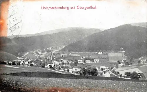 AK Untersachsenberg und Georgenthal 1908