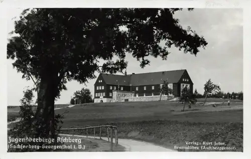 Jugendherberge Aschberg bei Klingenthal Vogtland Sachsen Postkarte AK 1939