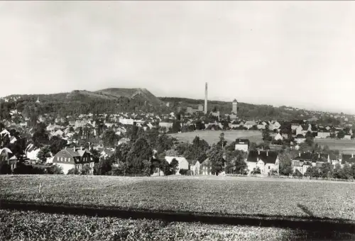 Blick vom Friedrich Engelsschacht nach Oelsnitz Dt. Erzgebirge Sachsen AK