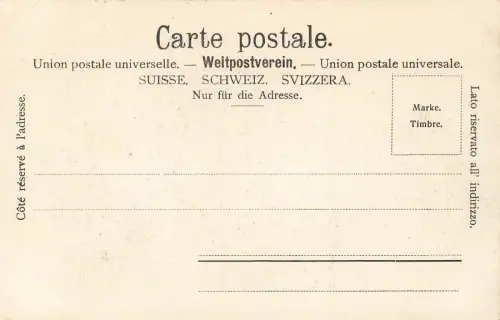 Kapellbrücke und Wasserturm Luzern Schweiz Postkarte AK