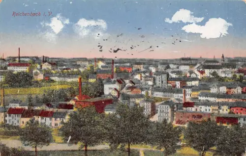 Reichenbach i. V. Ansicht Postkarte