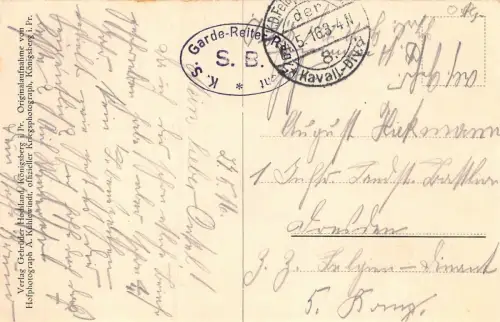 Vom östlichen Kriegsschauplatz Leuchtturm Kurland Postkarte AK 1916